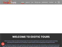 Tablet Screenshot of exotictours.lk